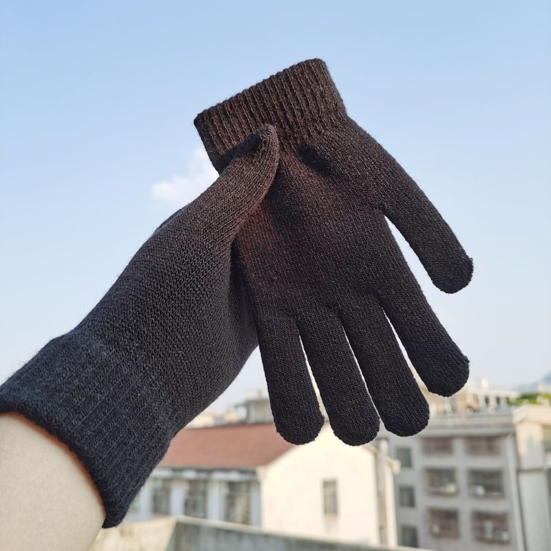 Men's and Women's Knitted Wool - Wool Glove Lined ulasan dan harga