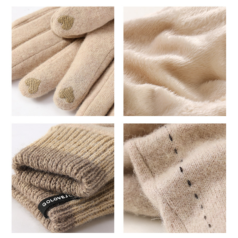 New winter gloves women outdoo - Wool Glove Lined ulasan dan harga