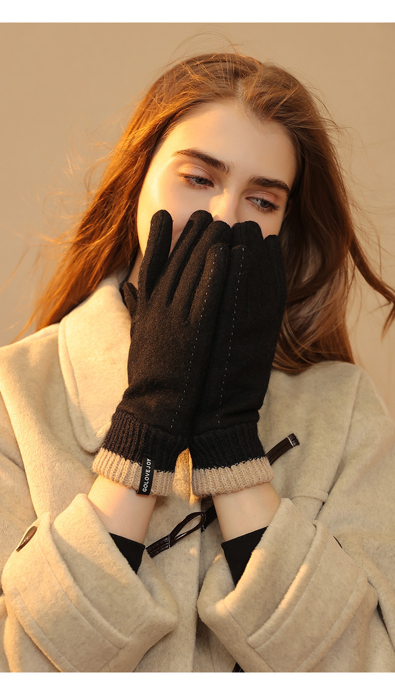 New winter gloves women outdoo - Wool Glove Lined ulasan dan harga