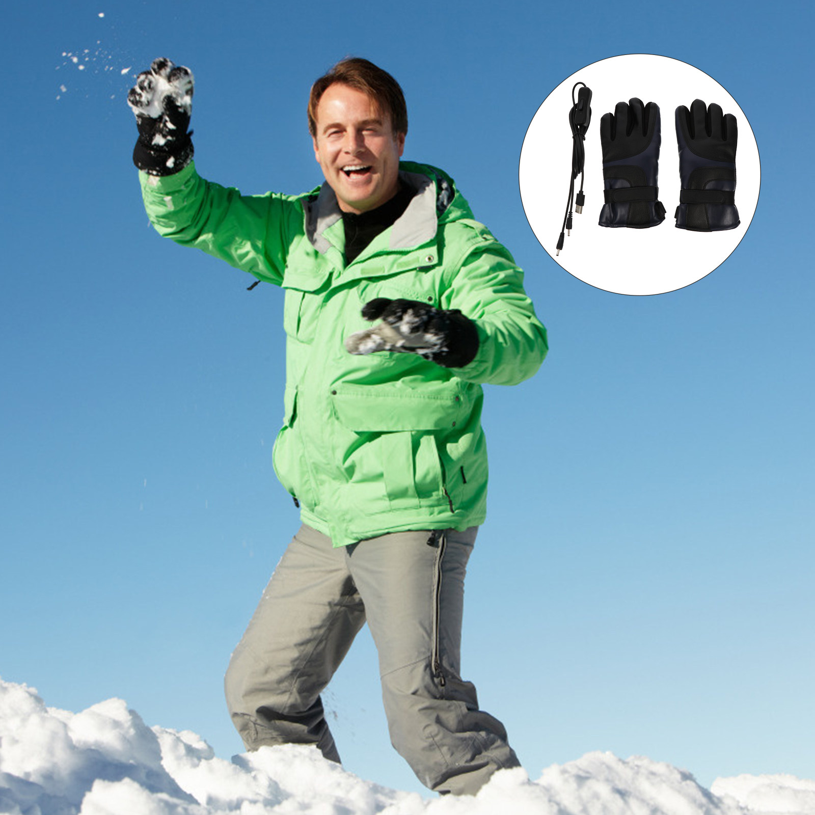 1Pair Electric Heated Gloves W - Winter Glove Insulated ulasan dan harga